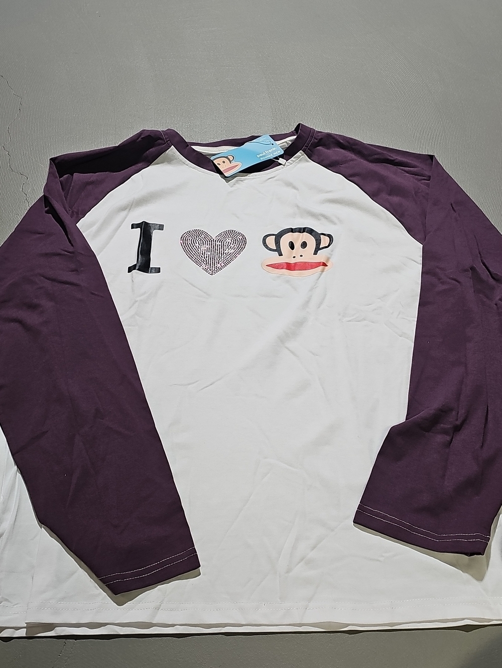 Paul Frank NWT Rhinestone Heart And Monkey Design Unisex Multi-color XL